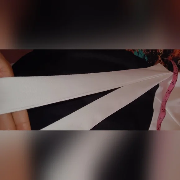 Vfshow Vfemage Women's 2 piece, tie waisted dress, Black and White, XS - Picture 9 of 9